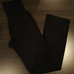 Black boot cut maternity pants